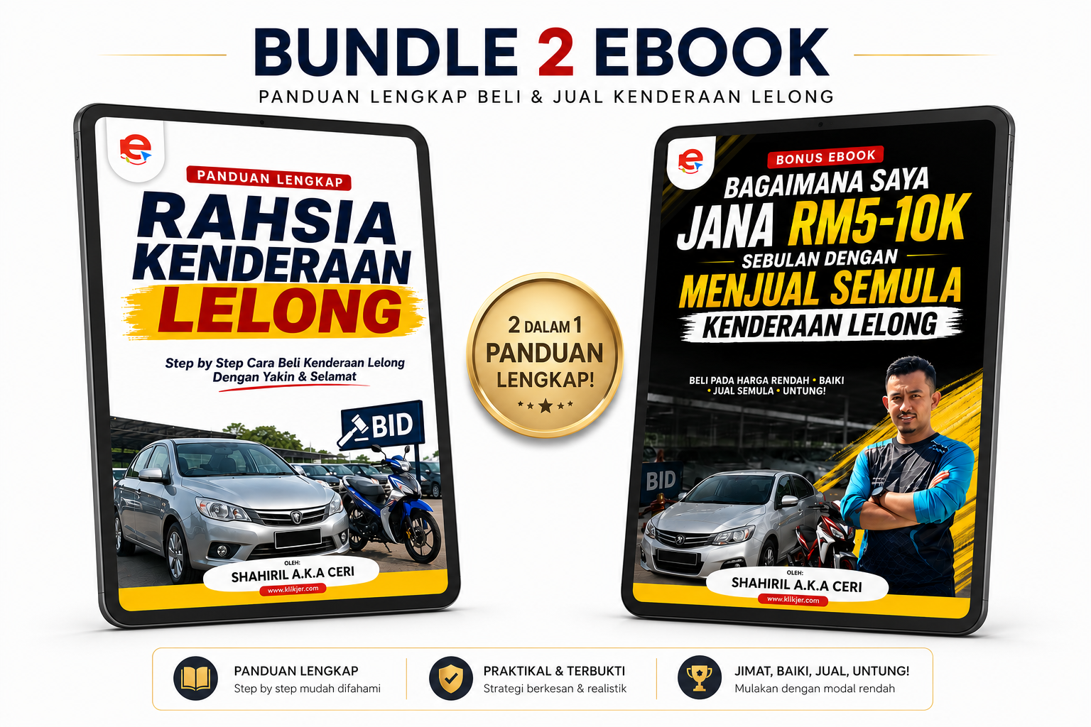 Bundle 2 ebook Rahsia Kenderaan Lelong