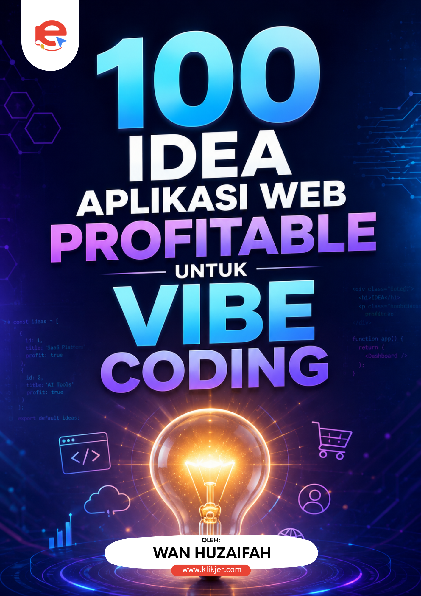 Ebook 100 Idea Aplikasi Web Profitable Untuk Vibe Coding